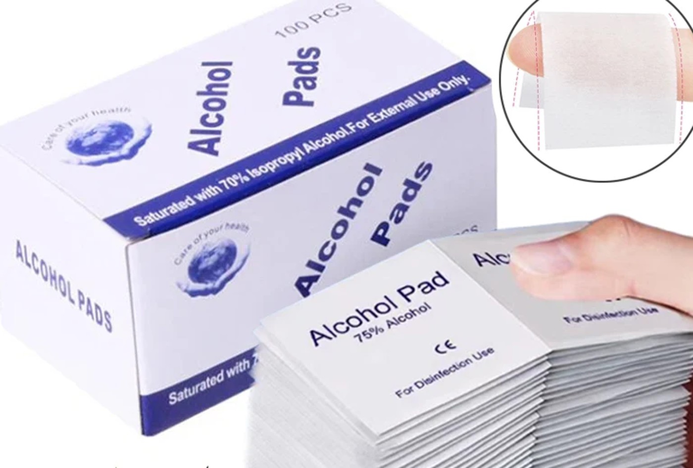 Alcohol Prep Pads — 100 Pack