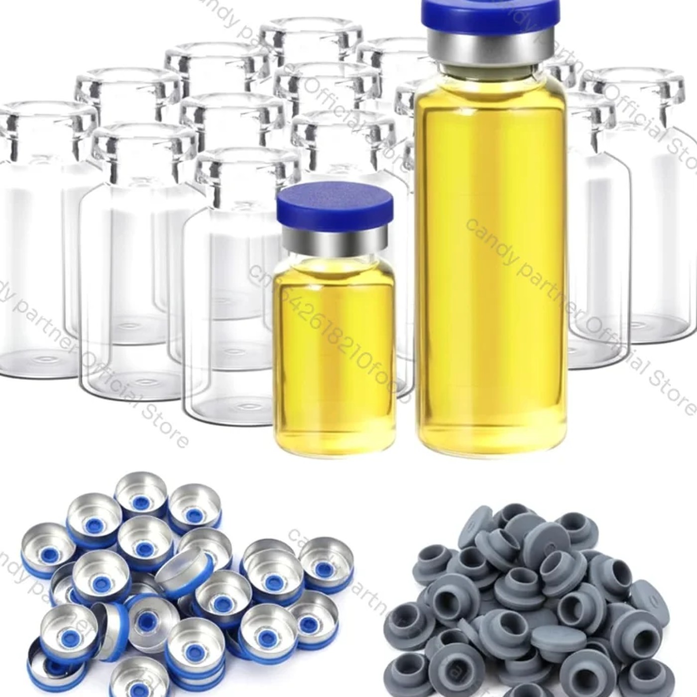 Sterile Glass Vials 3ml — 100 Pack
