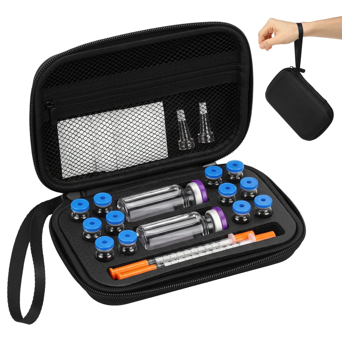 Vial & Syringe EVA Travel Case